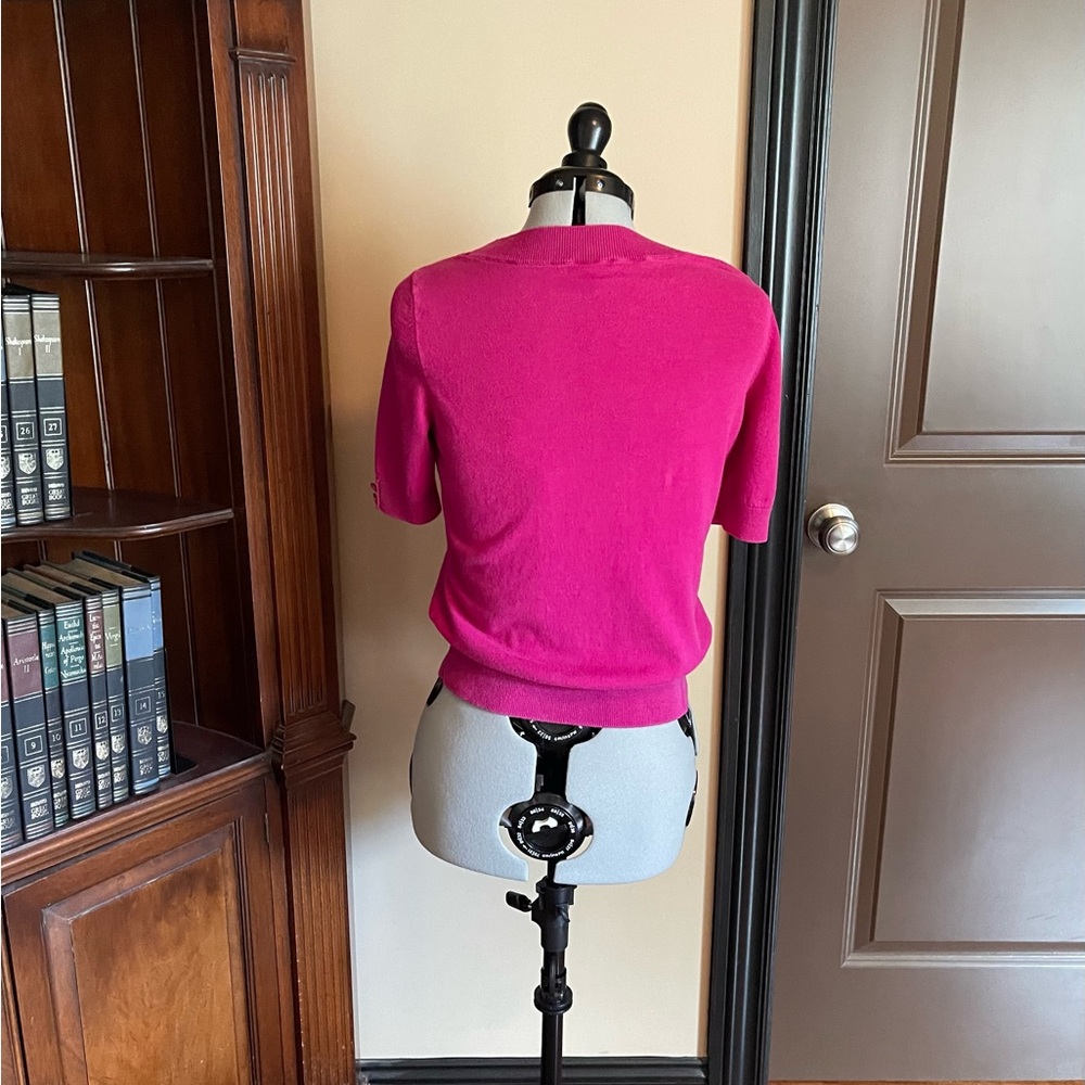Talbots Vibrant Pink Knit Top - Picture 2 of 5